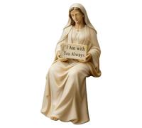 Classic Mary Statue, Resin Religious Figurine, Miniature with Detailed Crafting, Home Decor with Elegant Finish, Spiritual Collection, Decorative Sculpture for Porch Dining Table Mantel