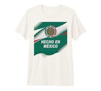 Classic Mexico Hecho EN - Bandera de Torneo de animación con Eslogan Camiseta Premium
