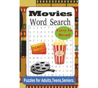 Classic Movies Word Search Puzzle Book: Easy & Relaxing Classic Movies Word Search Puzzles for Adults & Seniors | Large Print with Solutions | 6x9 Inches | 55 Puzzles