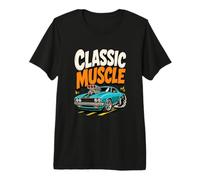 Classic Muscle Car American Auto Entusiasta Humor Camiseta Premium