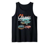 Classic Muscle Cars Retro American Vintage Car Guy Hombres Mujeres Camiseta sin Mangas