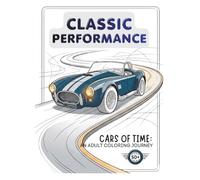 Classic Muscle Cars & Retro Sport Cars Coloring Book for Adults: 50 Unique Designs | Relaxing Car Coloring Pages | Large Print | Single-Sided for Markers