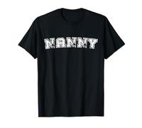 Classic Nanny Varsity College Style Graphic Mother's Day Camiseta