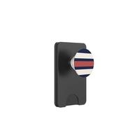 Classic Navy Red White Horizontal Stripes Chic Pattern PopSockets PopWallet para MagSafe