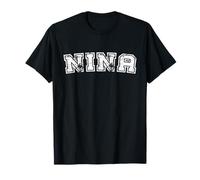 Classic Nina Varsity College Style Graphic Mother's Day Camiseta