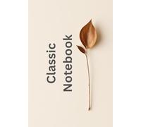 Classic Notebook | Size - (6" x 9") | 190 Ruled Pages | Study Writing, Home Work, Travel, Business Related Work | Hardcover