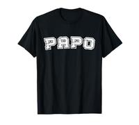 Classic Papo Varsity College Style Graphic Father's Day Camiseta