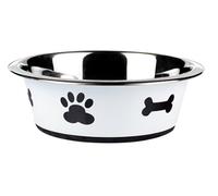 Classic Pet Products Classic Posh Paws Dish, 1600 ml, Blanco