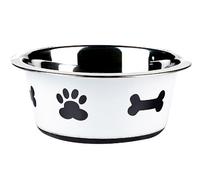Classic Pet Products Classic Posh Paws Dish, 900 ml, Blanco
