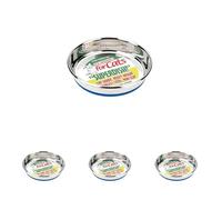 Classic Pet Products - Superplato clásico de Acero para Gatos (Paquete de 4)