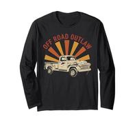 Classic Pickup Truck Off Road Vintage Automotive Entusiasta Manga Larga