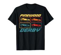 Classic Pinewood Derby Pop Art Cub Scouts Retro Race Cars Camiseta
