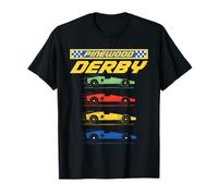 Classic Pinewood Derby Pop Art Cub Scouts Retro Race Cars Camiseta