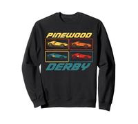 Classic Pinewood Derby Pop Art Cub Scouts Retro Race Cars Sudadera
