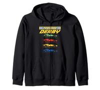Classic Pinewood Derby Pop Art Cub Scouts Retro Race Cars Sudadera con Capucha