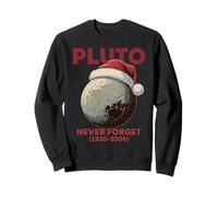 Classic Pluto Never Forget Retro Santa Hat Christmas Science Sudadera