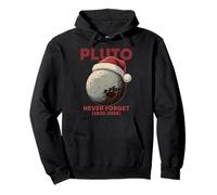 Classic Pluto Never Forget Retro Santa Hat Christmas Science Sudadera con Capucha