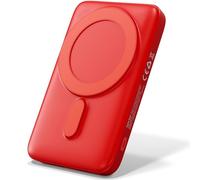 Classic Power Bank 10.000 mAh Rojo - Power Bank con Carga rápida de 22,5 W con PD 20W, Carga inalámbrica de 15W, Entrada/Salida USB-C, USB-A, Entrada Lightning y función magnética