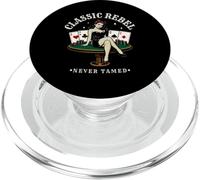 Classic Rebel Never Tamed Rockabilly Vintage 1950 Estética PopSockets PopGrip para MagSafe