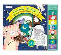 Classic Rhymes Nursery Rhyme Sound Book - Libro de tablero con 7 botones y tela táctil - Actividad interactiva de lectura y escucha para niños a partir de 3 años