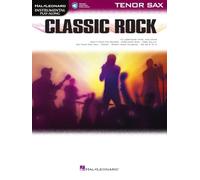 Hal Leonard Partitura Classic Rock: Instrumental Play-Along para saxofón tenor