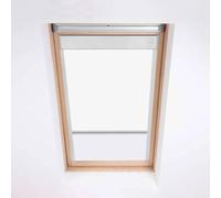 Classic Roof Blinds para ventanas de techo Velux, estor opaco, códigos de ventana C01 y 9, color blanco