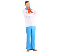 Classic Scooby Doo Plus Size Fred Fancy Dress Costume 2X