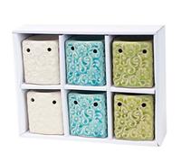 Classic Small Square Floral Oil Burners (aast)