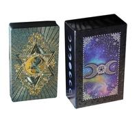Classic Tarot Cards, Oracle Deck, Beginner Friendly 80 Pieces Original Adivinación Tools Pet Fortune Telling Game Intuitive Guide Reading for Kids Adults