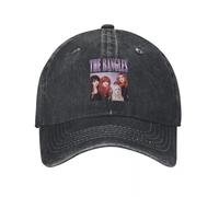Classic The Bangles, 80s Vintage, Letras moradas, Fotos de Miembros, Rock Fan Demin Gorra de Camionero Gorra Ligera para Hombre Gorra de Hombre Esencial de Verano para el Verano