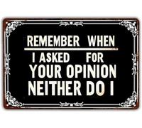 Classic Tin Sign Neither Do I Remember That Funny Decor for Basement Laundry Room 8 X 12 in