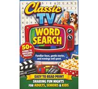 CLASSIC TV WORD SEARCH: 50+ Word Find Puzzles Exploring Words Associated From the World of Classic Television, Sitcom Laughter to Drama, Game Shows & ... Search Series | Gift For Adults & Seniors.