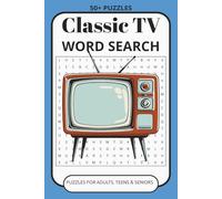 Classic TV Word Search Puzzle Book: Word Search Book with Easy to Read Print about Classic TV and More | 6x9 inches, 110 pages | 50+ Puzzles ... Gift for Vacations, Holidays and Relaxation