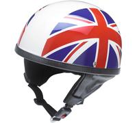 Classic UK Casco Jet, blanco-rojo-azul, tamaño S para Hombres