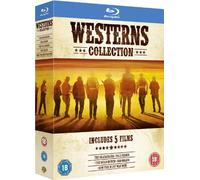 Classic Westerns 5 Film Collection Movie (5 Disc) Blu Ray Box Set: The Searchers / Pale Rider / The Wild Bunch / Rio Bravo / How the West Was Won + Extras