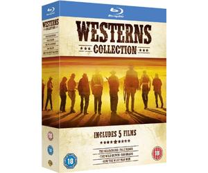 Classic Westerns 5 Film Collection Movie (5 Disc) Blu Ray Box Set: The Searchers / Pale Rider / The Wild Bunch / Rio Bravo / How the West Was Won + Extras