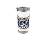 Classic Wildcats Name Styles | Cat's Lovers Animal Game Day Vaso térmico de acero inoxidable de doble pared