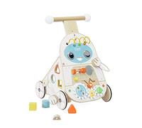 Classic World Baby Robot - Andador de actividades de madera para niños y niñas a partir de 12 meses | Juguete de empuje con centro de actividades colorido para niños y niñas | Andador educativo de