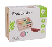 Classic World Caja de fruta de juguete de madera para cocina infantil y tienda de compras