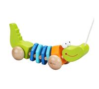 Classic World Juguete de cocodrilo de Madera, cocodrilo para niños pequeños, promueve el reconocimiento de Color, Habilidades motoras Finas, a Partir de 1 año