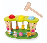 Classic World Martillo de Bolas Multifuncional para niños, de Madera Multicolor para niño para niña 12m +