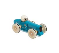 Classic World Montlhery Racing Car - Juguete de madera para niños pequeños y bebés con ruedas direccionables, juguete de coche diseñado para niños de 18 meses en adelante, aprendizaje temprano