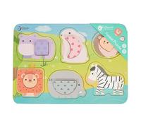 Classic World Puzzle de Madera del Mundo Animales Salvajes, 13uds.