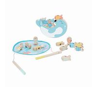 Classic World Sello de juego de pesca de madera World, 24 uds.