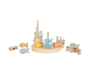 Classic World Sello de juego de pesca de madera World, 24 uds.