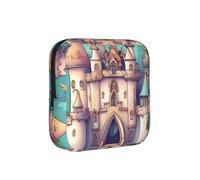 Classical Castle - Bolsa de almacenamiento a prueba de épocas, funda de viaje de higiene femenina para toallas sanitarias, bolsa mensural discreta para bolso de oficina