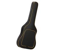 Classical Guitar Case - Waterproof Oxford Cloth Cover | 0.19in Thick Padded Backpack with High Capacity for String Instrument, Protective Guitar Bag with Black Orange Design for Travel and Storage