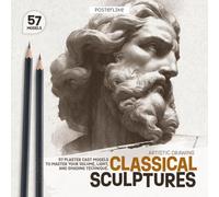 Classical Sculptures - Artistic Drawing: 57 Plaster Cast Models to Master your Volume, Light, and Shading Technique. (Posterlike Portrait Drawing Studio)