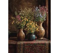 Classical Vase 120 Piece Jigsaw Puzzles for Adults, Colourful, Challenging & Brainteasing Adult Puzzles 120 Pieces Flowers, Fun jigsaws for The Whole Family 10x8 Inch