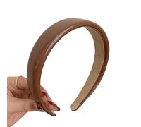 Classical Wide Edged Leather Headwear Wide Brimmed Lightweight Hair Styling Tool for Casual Formal Occasion Fashionable Daily Hairband